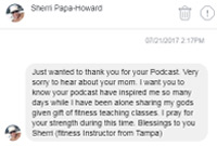 Podcast Message on Facebook for DJ Carl BF Williams