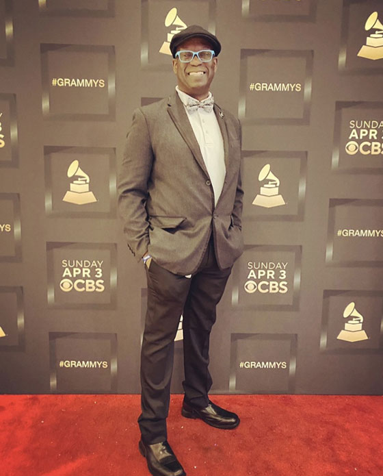 DJ Carl BF Williams at the GRAMMYs in Las Vegas, Nevada