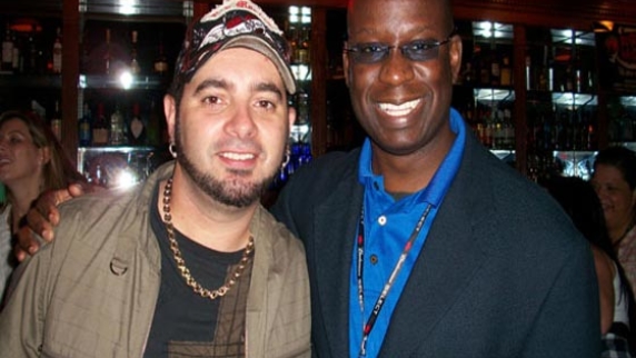 Chris Kirkpatrick with Orlando DJ Carl
