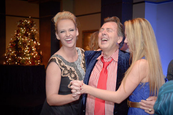 Richard Kessler dances with team at the Grand Bohemian Hotel Holiday Party