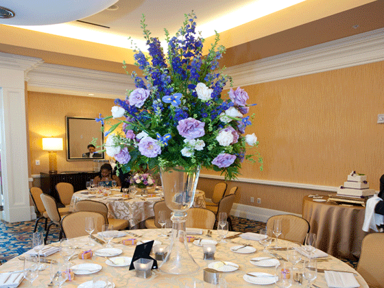 Wedding Flowers on Table
